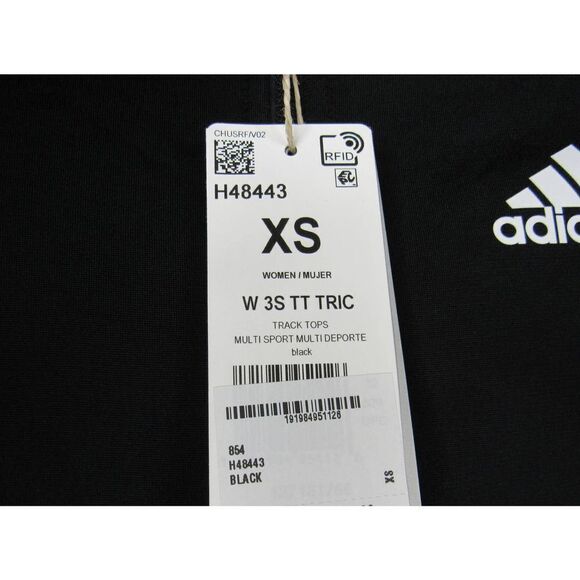 ADIDAS PRIMEGREEN ESSENTIALS WARM-UP SLIM 3-STRIPES WOMEN'S TRACK JACKET XS - Picture 5 of 8